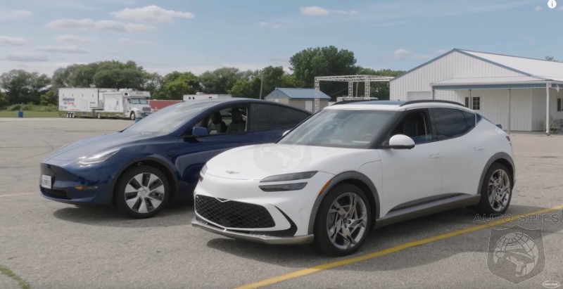 WATCH: Tesla Model Y VS Genesis GV60 Performance - Which Is The Faster EV SUV?